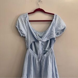 cotton tie back dress